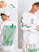 Immaculate Vegan - Plant Faced Clothing Make The Connection Long Sleeve - White