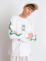 Immaculate Vegan - Plant Faced Clothing Make The Connection Long Sleeve - White