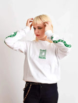 Immaculate Vegan - Plant Faced Clothing Make The Connection Long Sleeve - White