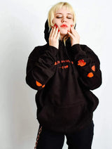 Immaculate Vegan - Plant Faced Clothing Eat Plants Scattered Roses - Hoodie - Black