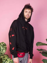 Immaculate Vegan - Plant Faced Clothing Eat Plants Scattered Roses - Hoodie - Black