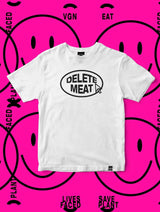 Immaculate Vegan - Plant Faced Clothing Delete Meat - White T-Shirt XS