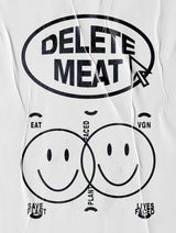 Immaculate Vegan - Plant Faced Clothing Delete Meat - White T-Shirt