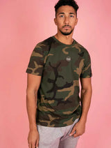 Immaculate Vegan - Plant Faced Clothing The Classics - Embroidered Logo Tee - Camo