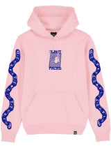 Immaculate Vegan - Plant Faced Clothing Make The Connection Hoodie - Pink x Blue - ORGANIC X RECYCLED S