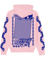 Immaculate Vegan - Plant Faced Clothing Make The Connection Hoodie - Pink x Blue - ORGANIC X RECYCLED