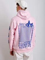 Immaculate Vegan - Plant Faced Clothing Make The Connection Hoodie - Pink x Blue - ORGANIC X RECYCLED