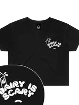 Immaculate Vegan - Plant Faced Clothing Dairy Is Scary - Black Crop Top