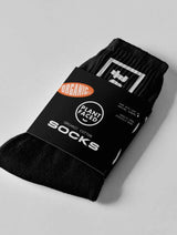 Immaculate Vegan - Plant Faced Clothing Plant Based Plates Organic Socks | Black