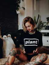 Immaculate Vegan - Plant Faced Clothing Plates Tee - Black T-Shirt