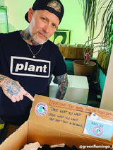 Immaculate Vegan - Plant Faced Clothing Plates Tee - Black T-Shirt