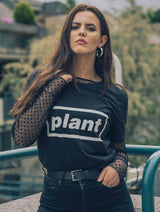 Immaculate Vegan - Plant Faced Clothing Plates Tee - Black T-Shirt