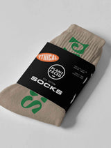 Immaculate Vegan - Plant Faced Clothing Only Plants Eco Socks | Taupe