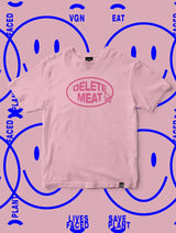 Immaculate Vegan - Plant Faced Clothing Delete Meat - Opal Grey T-Shirt