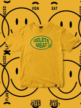 Immaculate Vegan - Plant Faced Clothing Delete Meat - Opal Grey T-Shirt