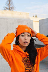 Immaculate Vegan - PLANTFACED CLOTHING Plant Faced Beanie - Alarm Orange