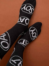 Immaculate Vegan - Plant Faced Clothing Mylk Organic Socks | Black