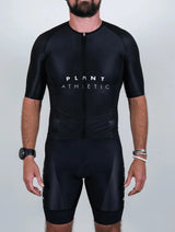 Immaculate Vegan - PLANT ATHLETIC Men's Aero Tri-Suit / Business Trip Black