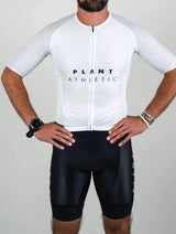 Immaculate Vegan - PLANT ATHLETIC Men's Aero Tri-Suit / Full Gas White