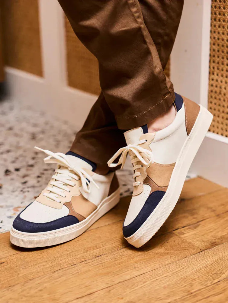Barkley Men's Vegan Sneakers | Beige Immaculate Vegan Barkley Men's Vegan Sneakers | Beige Immaculate Vegan