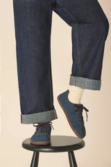 Immaculate Vegan - Agazi Bare 2 Ocean Vegan Plant Leather Barefoot Sneakers | Blue