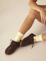 Immaculate Vegan - Agazi Bare 2 Wood Vegan Plant Leather Barefoot Sneakers | Brown UK3 / EU36 / US5