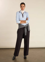 Immaculate Vegan - Baukjen Womenswear Joely Organic Cotton Rib Zip Collar Top