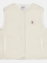 Immaculate Vegan - Zèta Veste Sherpa sans manches Beige