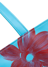 Immaculate Vegan - Estimon ESTIMON x KUTA HOUSE: WILD FLOWERS - SHOPPER z winogron turkusowy