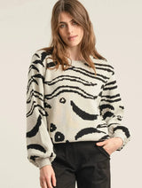 Immaculate Vegan - KOMODO TIGER HOPE - GOTS Organic Cotton Jumper Off White