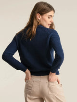 Immaculate Vegan - KOMODO SERGIO - Womens Organic Cotton Jumper Navy