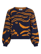 Immaculate Vegan - KOMODO TIGER HOPE - GOTS Organic Cotton Jumper Navy