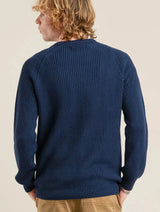 Immaculate Vegan - KOMODO SERGIO - Mens Organic Cotton Jumper Navy