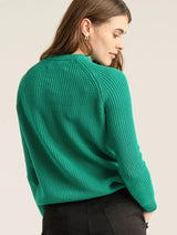 Immaculate Vegan - KOMODO SERGIO - Womens Organic Cotton Jumper Green
