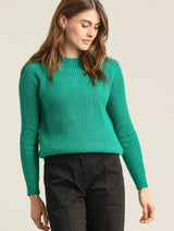 Immaculate Vegan - KOMODO SERGIO - Womens Organic Cotton Jumper Green