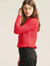 Immaculate Vegan - KOMODO SERGIO - Womens Organic Cotton Jumper Red