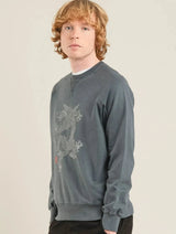 Immaculate Vegan - KOMODO DRAGON GOTS Organic Cotton Sweat - Washed Black