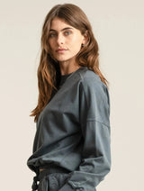 Immaculate Vegan - KOMODO DAWN GOTS Organic Cotton Sweat - Washed Black