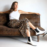 Immaculate Vegan - Voes & Co Harlow Vegan Cactus Leather Chelsea Boots | White