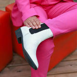 Immaculate Vegan - Voes & Co Harlow Vegan Cactus Leather Chelsea Boots | White