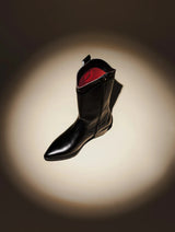 Immaculate Vegan - AGAZI Carmen Vegan Leather Cowboy Boots | Black