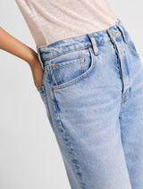 Immaculate Vegan - Albaray Light Wash Cropped Wide Leg Jeans