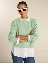 Immaculate Vegan - Baukjen Dorrie Organic Cotton Cropped Sweatshirt | Green