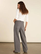 Immaculate Vegan - Baukjen Bethany Organic Cotton Corduroy Wide Leg Trousers | Grey