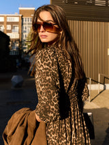 Immaculate Vegan - Baukjen Christine Printed Midi Dress | Camel