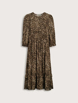 Immaculate Vegan - Baukjen Christine Printed Midi Dress | Camel