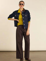 Immaculate Vegan - Baukjen Allie Organic Cotton Rib Collar Top | Yellow