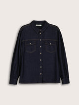 Immaculate Vegan - Baukjen Heather Organic Denim Shirt | Dark Demin