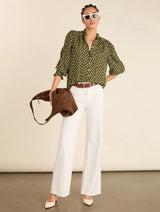 Immaculate Vegan - Baukjen Cela Printed Blouse | Olive