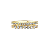 Immaculate Vegan - BLOOMTINE Illuminess™ Gold Vermeil Combi Stack Ring